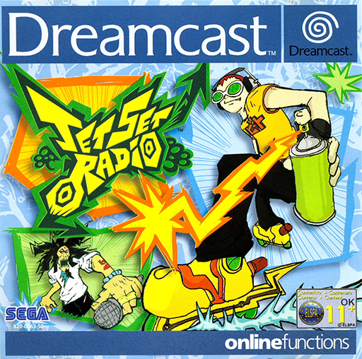 Jet Set Radio box art for Sega Dreamcast